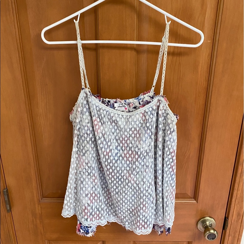 Free People Tops | Spaghetti Strap Flowy Top